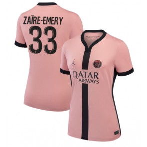 Paris Saint-Germain Warren Zaire-Emery #33 Tredjetröja Dam 2024-25 Kortärmad